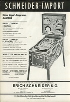 Image # 23612: Cosmos German Ad For Early Production Model 
(From the German trade magazine M�nzautomat, June 1969.)