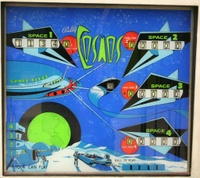 Image # 43639: Cosmos Backglass 
(Serial number 2438.)