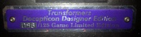 Image # 53658: Transformers� Decepticon Violet Limited Edition Limited Edition Plaque
