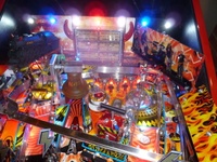 Image # 52344: AC/DC (Let There Be Rock Limited Edition) Upper Playfield 
(The playfield has been raised in this image. Serial number 234387.)