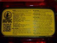 Image # 52410: AC/DC (Let There Be Rock Limited Edition) Instruction Card 
(Serial number 234387.)