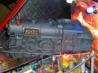 Image # 52348: AC/DC (Let There Be Rock Limited Edition) Rock N Roll Train 
(The playfield has been raised in this image. Serial number 234387.)