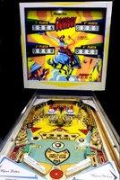 Image # 7244: Cowboy Cabinet - Front View 
(This game has light shields colored red and green.)