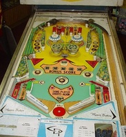 Image # 12200: Cowboy Playfield 
(This game has light shields colored two-tone green.)