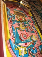 Image # 59692: Crazy Clock Playfield - Downfield View 
(Serial number 0367.)