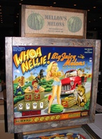 Image # 64776: Whoa Nellie! Big Juicy Melons� Backglass and Topper 
(Serial number 4030-3. Photographed at Chicago Expo 2012.)
