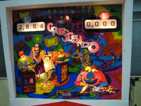 Image # 83576: Crescendo Illuminated Backglass 
(Photographed at the 2014 Northwest Pinball and Arcade Show.)