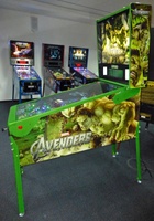 Image # 66030: The Avengers Hulk (Limited Edition) Cabinet - Right 
(The after-factory speakers have been removed from this image. Serial number 238469.)