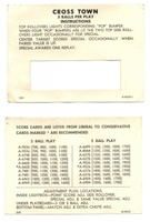 Image # 22287: Cross Town Instruction Cards