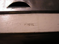 Image # 28858: Cross Town Serial Number? 
(Cabinet appears to have only the white base coating, without webbing.)