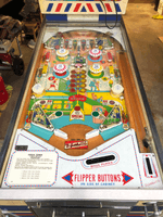 Image # 78450: Cross Town Sample Game - Playfield 
(A thin polycarbonate sheet has been placed on this playfield to protect it from further wear. Serial number 01017 S.)