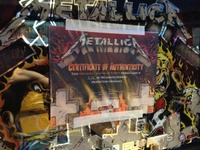 Image # 60134: Metallica Master of Puppets (Limited Edition) Certificate of Authenticity 
(Game 170 of 500.)