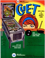 Image # 4443: Cue-T Flyer (Export Backglass)