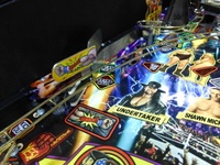 Image # 65960: Legends of Wrestlemania (Limited Edition) Upper Left Flipper 
(This flipper has a paddle mounted on its top to allow player to timely knock a ball from its path on the aerial habitrail.)