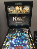 Image # 68322: The Hobbit Motion Picture Trilogy Limited Edition Illuminated Backglass 
(Serial number 08711254.)