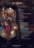 Image # 67905: The Big Lebowski� Pinball (First Model) Flyer - Back