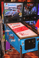 Image # 74317: Domino�s Spectacular Pinball Adventure (Standard Edition) Illuminated Full View 
(Photographed at the 2016 Texas Pinball Festival.)