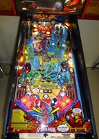 Image # 71510: Marvel Spider-Man (Home Edition) Illuminated Playfield 
(Serial number 263023.)