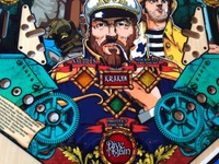 Image # 70488: Captain Nemo Prototype Game 
(The personnel credits listed near the left flipper on this prototype playfield slightly differ for production games.)