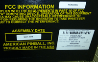 Image # 83055: Houdini Master of Mystery Model Number, Serial Number, and Assembly Date 
(Serial number HOU1327.)