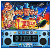 Image # 74587: Thunderbirds Original Translite Artwork 
(Artist is Federico Barbato.Hand drawn digital painting.Dimensions 28 5/32 inches by 26 31/32 inches.)