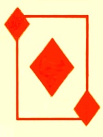 Image # 35670: Diamond Lady Drop Target Decal 
(This decal measures 19mm by 25mm.)