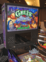 Image # 79843: Celts Prototype Game - Plastic Backglass 
(Photographed at Pinball Expo 2019 in Chicago.)