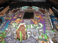 Image # 79847: Celts Prototype Game - Lower Playfield - Downfield View 
(Photographed at Pinball Expo 2019 in Chicago.)