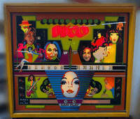 Image # 83930: Disco Illuminated Backglass 
(Serial number 8186.)