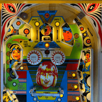 Image # 83935: Disco Illuminated Upper Playfield 
(Serial number 8186.)