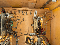 Image # 83944: Disco Inside Backbox - Detail 
(A red jumper wire on the replay unit was added to convert this game to free play. Serial number 8186.)