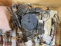 Image # 83962: Disco Inside Cabinet - Score Motor 
(Serial number 8186.)