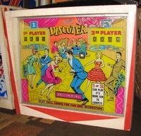 Image # 42839: Discotek Backglass 
(Serial number DK1057.)