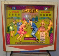 Image # 61039: Discotek Illuminated German Backglass 
(Serial number DK 1092.)