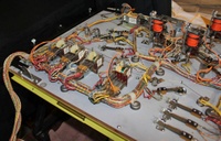 Image # 71942: Dixieland Under Upper Playfield 
(All parts and white labels are original to this game except some plunger lever arms were worn and had to be replaced. Serial number 3232.)