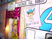 Image # 24932: Dodge City 4th Player - 'Billy The Kid' 
(Plexiglas backglass.)