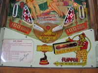 Image # 61278: Ace High Lower Playfield 
(The game designer has autographed the instruction/score card.)
