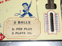 Image # 83602: Double Barrel Price Card 
(Photographed at the 2013 Pinball Expo in Chicago.)