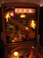Image # 46760: Double-Shuffle Illuminated Backglass 
(Serial number 011269DS.)