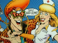 Image # 12485: Dr. Dude And His Excellent Ray Backglass - Detail