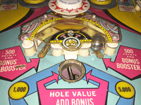 Image # 81516: Duotron Sample Game - Playfield - Detail 
(Serial number 01012 S.)
