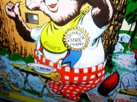 Image # 18813: Eager Beaver Backglass Detail - Beaver