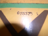 Image # 23692: Easy Aces Sample Serial Number 
(This is an Early Production game with serial number '008325 S'. The 'S' denotes 'Sample'.)