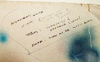 Image # 71165: Embryon Original Playfield Concept Artwork - Reverse - Detail 
(Artist is Tony Ramunni.Unidentified media on tagboard.Dimensions 17 inches by 24 inches.)