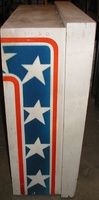 Image # 24848: Evel Knievel Backbox - Left 
(Serial number 1150.)