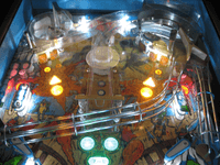Image # 75206: Excalibur Illuminated Upper Playfield 
(Serial number 46800.)