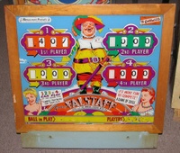 Image # 48821: Falstaff Backglass 
(Serial number D65761F.)