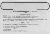 Image # 41164: Fandango Instruction Card - Front