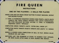 Image # 71610: Fire Queen Instruction Card - 3 Balls