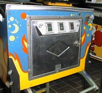 Image # 15606: Fireball Cabinet - Front 
(This US version was exported to Europe.)